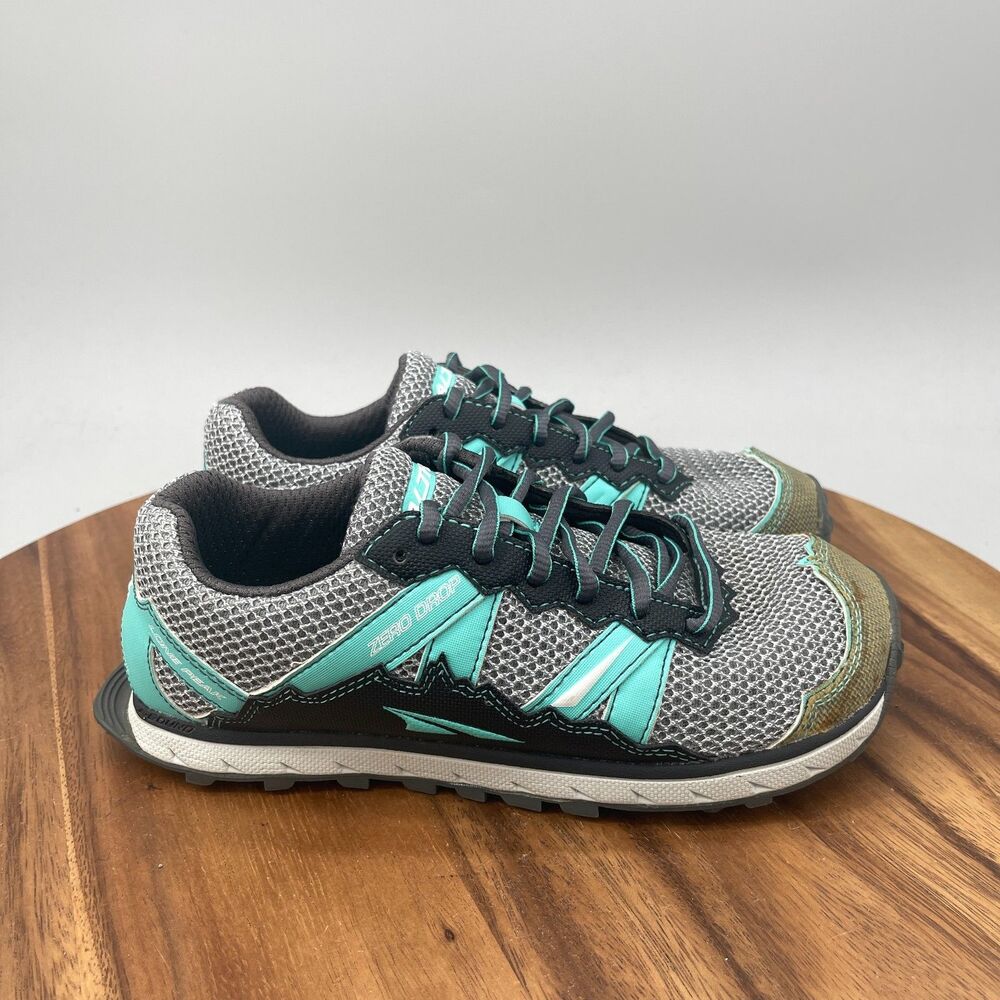 Altra Lone Peak Shoes Womens Size 6 Gray Trail Hiking Running Comfort Walking